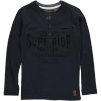 stoere longsleeve met knoopsluiting