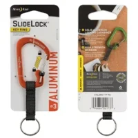 Nite Ize SlideLock Key Ring Aluminium Oranje CSLAW3-19-R6