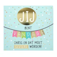 Kaart - Pop-up, licht & muziek - Jij bent vandaag jarig - 019A