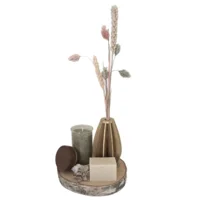 Luxe Cadeauset met Droogbloemen, Kaarsenzand en Ambachtelijke Zeep - Groen