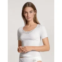 Calida dames Naadloos hemdje korte mouw: 100% Extra Fine cotton ( CAL.7 )