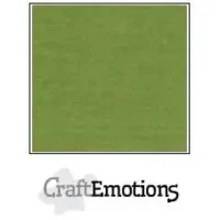 CraftEmotions - linnenkarton mosgroen A4 10 st.