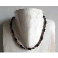 Fantasiejuweel ketting Antraciet/brons