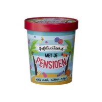 Snoepemmer - Gefeliciteerd met je pensioen - 12x14cm