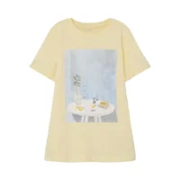 Name-it Meisjes Shortsleeve Tshirt Beld Double Cream