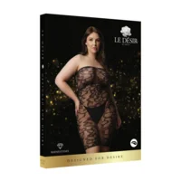 Le Désir Star Rhinestone Kanten Kokerjurk Plus Size