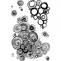 Uniquely Creative Clear stamp circles clusters stamp