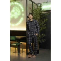 Egatex Soy Heren pyjama: Doorknoop ( EGA.299 )