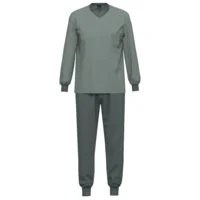 Ammann pyjama heren: Groen / taupe ( AMM.695 )