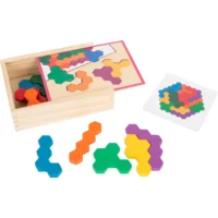 Small Foot Educatieve houten puzzel - Zeshoeken