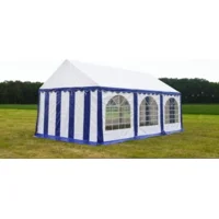 Partytent 3x6 Premium PVC Brandvertragend | Blauw / wit