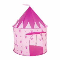 Speeltent roze met kroontjes