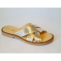 Ocra Slipper 205 Zilver metallic 37