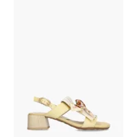 Hispanitas BHV264867 Lichtgeel/Multi Dames Slingbackpumps