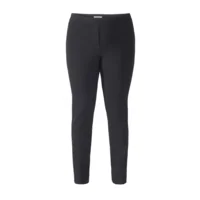 Kj Brand Dames broek: Jenny elastiek in de lenden, Zwart, tot maat 50 ( model: 23486 ) ( BRA.241)