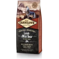 Carnilove Adult granenvrij hondenvoer Lam & Wild zwijn 12kg met 70% vlees!