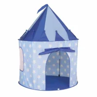 Speeltent blauw met sterrenprint