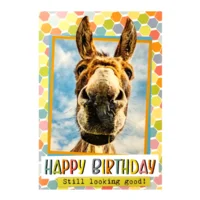 Kaart - Fun - Happy birthday, still looking good - BWH33-A