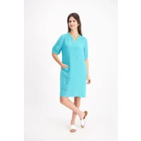 Signe Nature Kleed: Linnen, Blauw ( Signe.1304 )