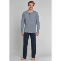 Schiesser – Premium – Pyjama – 159630 – Donkerblauw