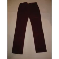 Bordeaux velours broek 140/10J