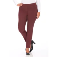 KJ Brand Broek: Jenny, bordeaux, met elastiek in de lenden ( BRA.342 )