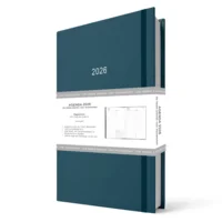 Agenda - 2026 - Thuiswerkagenda - Blauw - A5 formaat - 14,8x21cm