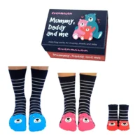 Mama - papa - baby sokken 3 paar in een geschenkdoos Cucamelon