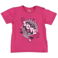 Name-it Meisjes Roze Tshirt Vana (Love)