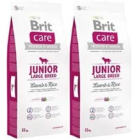 BRIT care hypo allergeen junior large breed lam & rijst 2 x 12 kg