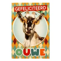 Kaart - Fun - Gefeliciteer ouwe - BWH14-B