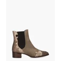 Pertini Licht Taupe Dames Chelseaboots