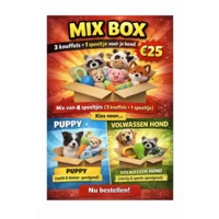 Mix Box – 3 knuffels + 1 speeltje (€25)