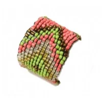 LOVE IBIZA armband colourful beads lime