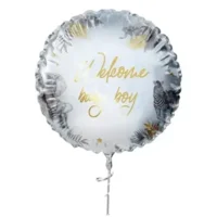 Folieballon - Welcome baby boy - Safari - 45cm - Zonder vulling