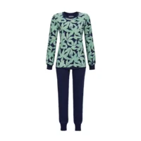 Ringella dames pyjama: blauw / groen, Katoen ( RIN.530 )