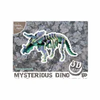 3D houten dino skelet puzzel - Triceratops