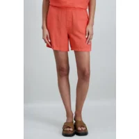 Signe Nature Dames Short Linnen, koraal ( Signe.1378 )