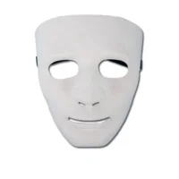 Masker PVC Wit Man | Eng wit masker