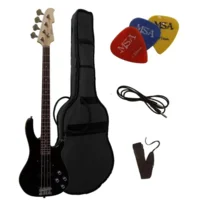 VISION JB-8 BK basgitaar met set