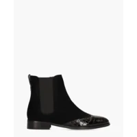 Di Lauro Sheralyn Zwart Dames Chelseaboots