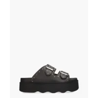 Scholl Heather Zwart Damesslippers
