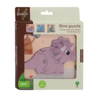 Jouéco - 3-delige Dino houten legpuzzel