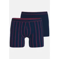 Tom Tailor Boxer Short: Long Pants, Duopack ( blauw ) ( CEC.72 )