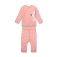 Sanetta pyjama baby meisjes: Giraf, 100% katoen ( SAN.65 )