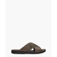 Cypres Walter Donkerbruin Herenslippers