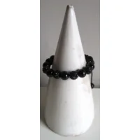 Fantasiejuweel armband Antraciet/zwart small