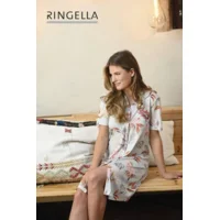 Ringella nachthemd met korte mouw: doorknoop model ( RIN.344 )