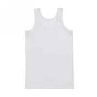 Ten Cate Onderhemd jongens: Basic teens boys shirt, Singlet Wit ( Per 3 stuks )