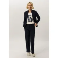 Frank Walder dames broek: Anna, Donker blauw, ribfluweel, elastiek in de lenden ( WAL.74 )